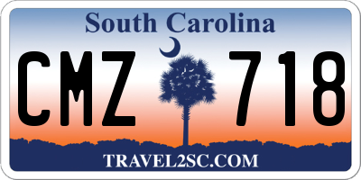 SC license plate CMZ718