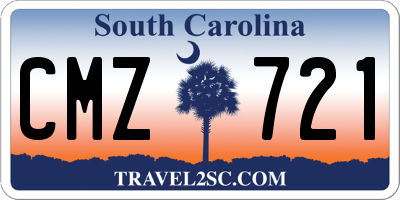 SC license plate CMZ721
