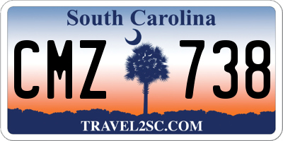 SC license plate CMZ738