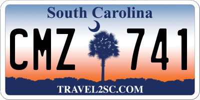 SC license plate CMZ741