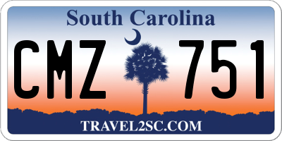 SC license plate CMZ751