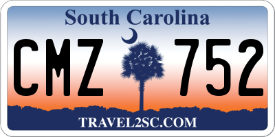 SC license plate CMZ752