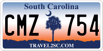 SC license plate CMZ754