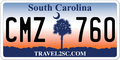 SC license plate CMZ760