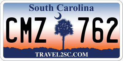 SC license plate CMZ762