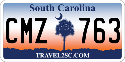 SC license plate CMZ763