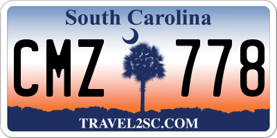 SC license plate CMZ778