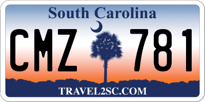 SC license plate CMZ781