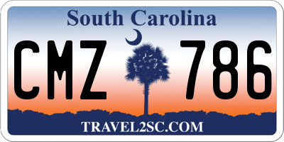 SC license plate CMZ786