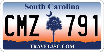 SC license plate CMZ791