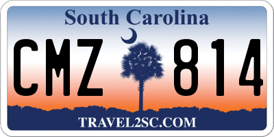 SC license plate CMZ814