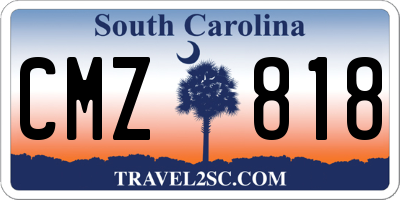 SC license plate CMZ818