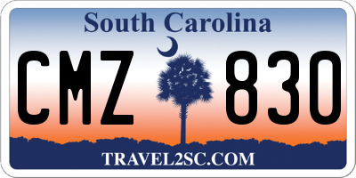 SC license plate CMZ830
