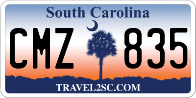 SC license plate CMZ835