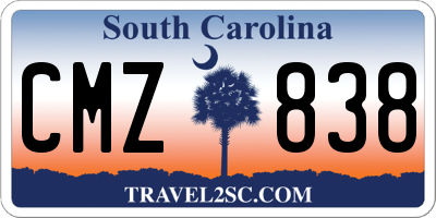 SC license plate CMZ838