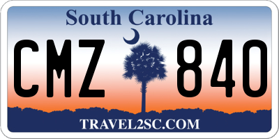 SC license plate CMZ840