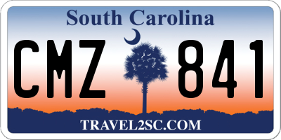 SC license plate CMZ841