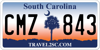 SC license plate CMZ843