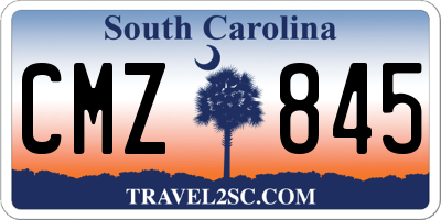 SC license plate CMZ845