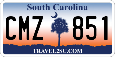SC license plate CMZ851