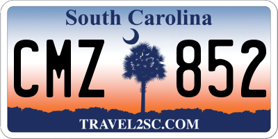 SC license plate CMZ852