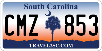 SC license plate CMZ853