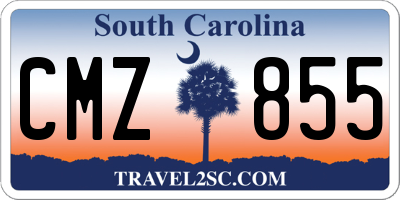 SC license plate CMZ855