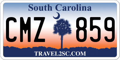SC license plate CMZ859