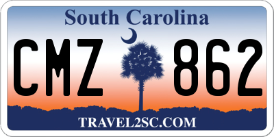SC license plate CMZ862