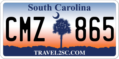 SC license plate CMZ865