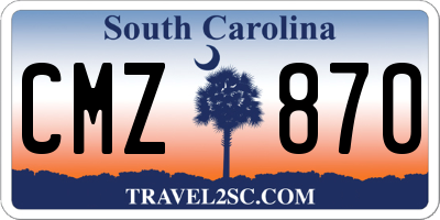 SC license plate CMZ870