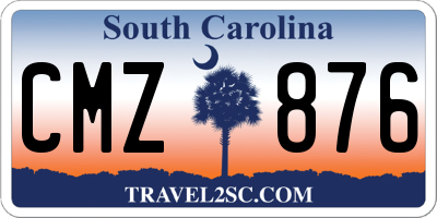 SC license plate CMZ876