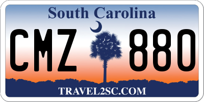SC license plate CMZ880