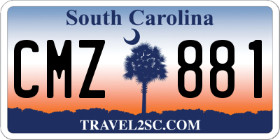 SC license plate CMZ881