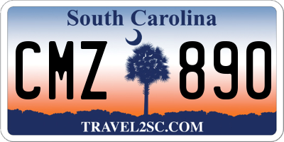 SC license plate CMZ890