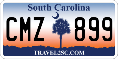 SC license plate CMZ899