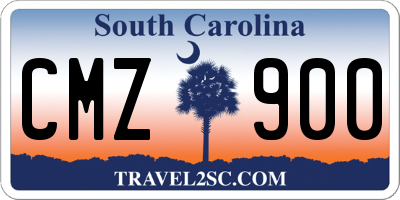 SC license plate CMZ900