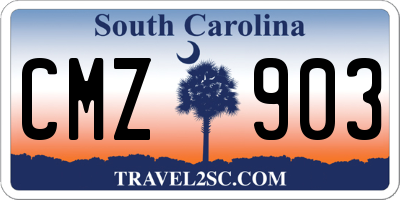 SC license plate CMZ903