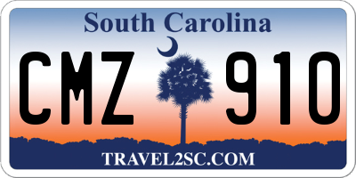 SC license plate CMZ910