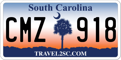 SC license plate CMZ918