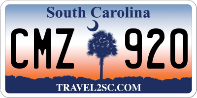 SC license plate CMZ920