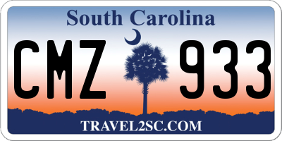 SC license plate CMZ933