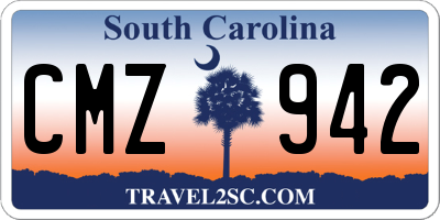 SC license plate CMZ942