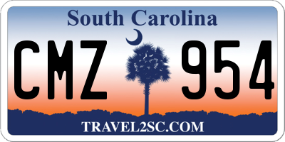 SC license plate CMZ954