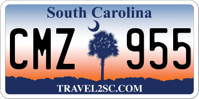 SC license plate CMZ955