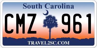 SC license plate CMZ961