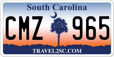 SC license plate CMZ965