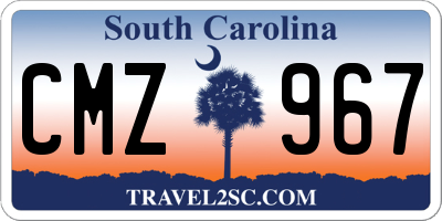 SC license plate CMZ967
