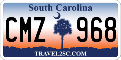 SC license plate CMZ968