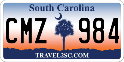 SC license plate CMZ984